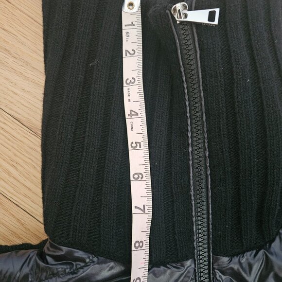 NWT Moncler Cardigan Tricot Down Puffer Small Jacket Black COMPANY LOGO READ - Picture 12 of 13